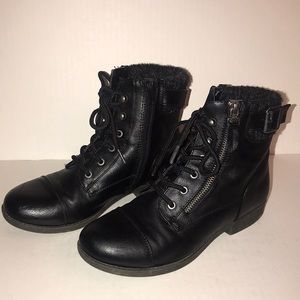 black booties.  Size 6
